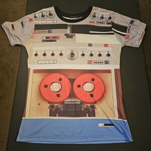 Givenchy MENS small Tape Recorder Graphic Shirt